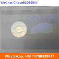 3D Laser Anti-Fake Transparent ID Card Overlay Hologram